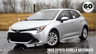 2023 Toyota Corolla Hatchback Review  BIG Changes for 2023 [upl. by Yelrebmik]