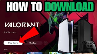 How to Download amp Play Valorant on PS5XBOX now Early Beta Access [upl. by Justen]