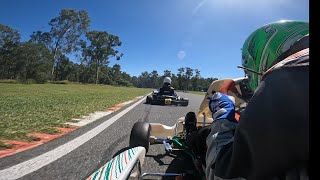 Ipswich Kart Club Round 2  Tag Restricted Light Heat 1 [upl. by Eitsyrk892]