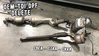 TDI DPF delete the OEM way  Using BRM exhaust [upl. by Senzer]