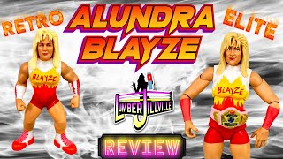 Alundra Blayze WWE Retro and Elite Figure review Womens Wrestling Figure Review [upl. by Florance]