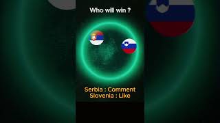 Slovenia VS SerbiaWho will win  euro2024 football countryballs [upl. by Jeannette]