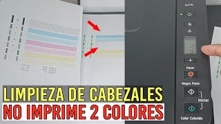 CANON G2110 Limpieza Profunda de Cabezales y Test de Inyectores desde el Panel de Control [upl. by Atteynek]