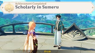 30 Hidden Achievement  Scholarly in Sumeru  Genshin Impact [upl. by Donoho138]