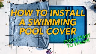 How To Install A Safety Pool Cover – From Start to Finish  Pool Warehouse [upl. by Nuli]