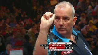 Phil Taylor v Gary Anderson ᴴᴰ 2016 Sydney Darts Masters  Quarterfinal [upl. by Boswall54]