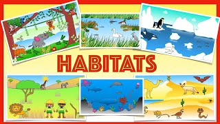 Habitats for Kids  An introduction to habitats  Quiz [upl. by Ecinehs]