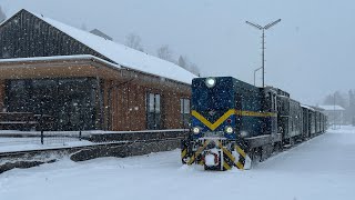 🇦🇹 Winterfahrt auf der Ybbstalbahn Bergstrecke zur funkelnden Dorfweihnacht in Lunz am See [upl. by Eiliak82]