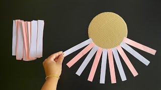 Beautiful and Easy Wall Hanging  Paper craft For Home Decoration  Paper Flower Wall Hanging  DIY [upl. by Ylrebnik]