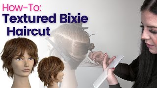 Textured Bixie Haircut with Ellen Devine [upl. by Aratas]