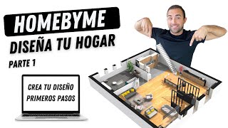 Diseña tu hogar  Tutorial HomeByMe  Parte 1 [upl. by Ecirehc779]