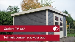 87 Tuinhuis bouwen stap voor stap [upl. by Haliek]