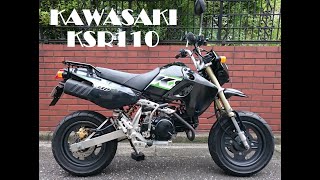 【プチ 走行動画】カワサキ KSR110 クラッチはないけどマニュアル車です。でも、スーパーカブのようなロータリー式ではなくリターン式です。ちょっと変なバイク？ kawasaki KL110A [upl. by Johnny]