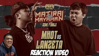 MHOT vs LANZETA  Reaction Video  Tito Shernan NAPAKALAKAS NA LABAN TO [upl. by Qifahs]