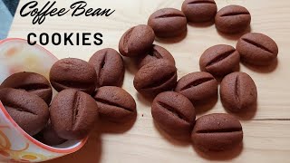 Coffee Bean Cookies Eggless Coffee Choco CookiesTea time SnacksWith amp Without Oven [upl. by Oilalue]