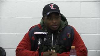 Brandon Radcliff Houston PostGame 11172016 [upl. by Regazzi736]