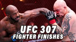 UFC 307 Fighter Knockouts amp Submissions [upl. by Hills481]