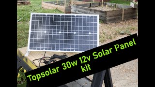 My review of Topsolar 30W 12 solar kit [upl. by Viola]