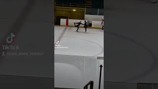 Practicing catch back spirals at figureskating skynd iceskating skating icerink practice [upl. by Aehtla470]