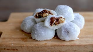 Mochi au Nutella et Biscuits  Recette Japonaise  was Cuisine  ヌテラ餅 [upl. by Itisahc]