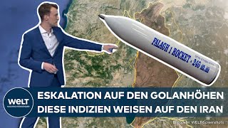 NAHOSTKRIEG Eskalation auf Golanhöhen – Folgt Israels Vergeltungsschlag Indizien weisen auf Iran [upl. by Arras]