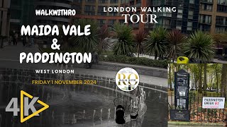 London Virtual Tour Maida Vale amp Paddington walkwithro london [upl. by Aicilf]