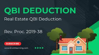 Real Estate QBI Deduction  Rev Proc 201938 Safe Harbor [upl. by Niletac]