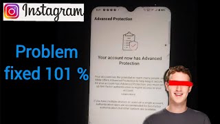 Instagram account Advanced Protection ka option kaise hatye How to fix instagram invalid parameters [upl. by Negiam829]