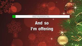 Christmas Song Chestnuts Roasting  Nat King Cole KARAOKE [upl. by Solokin]