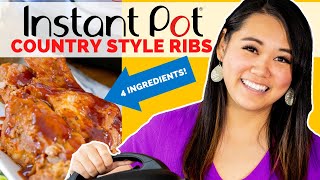 Instant Pot Country Style Ribs with 4 Ingredients [upl. by Craner]