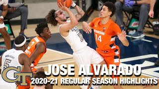 Jose Alvarado 202021 Regular Season Highlights  Georgia Tech Guard [upl. by Enitsenrae834]