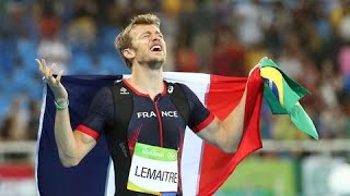 Christophe Lemaitre médaillé de bronze sur le 200m à Rio SON RMC [upl. by Ahsitniuq]