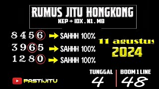 PREDIKSI HK 11 AGUSTUS 2024  BOCORAN TOGEL HONGKONG MALAM INI  RUMUS KEPALA EKOR HK JITU [upl. by Draw492]