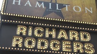 Richard Rodgers Theatre Broadway New York  Home Of quotHamiltonquot [upl. by Rodnas927]