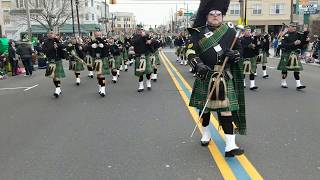 Friendly Sons of the Shillelagh and the Pipes and Drums of the Jersey Shore  2019 [upl. by Eugen]