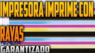 🛑IMPRESORA IMPRIME CON RAYAS❗❗  👉Causas y Solución👈 TE SORPRENDERÁS [upl. by Eentrok]