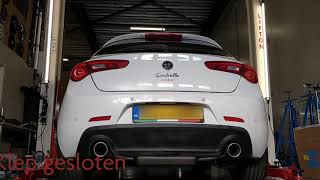 Automontage DeLuuks  Sportuitlaat Kleppensysteem amp SoundPipe voor Alfa Romeo Giulietta QV [upl. by Ebneter]