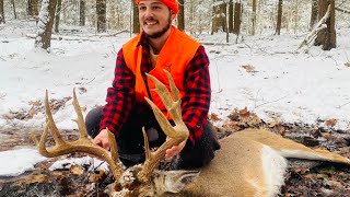 Massachusetts Mega Giant Buck Tracking In The Big Woods Buzzer Beater [upl. by Tisdale342]