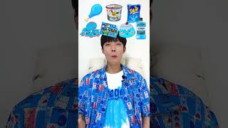 Random Blue food MUKBANG🥶 shorts [upl. by Etteragram277]