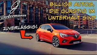 Billige Autos die GÜNSTIG im Unterhalt sind für unter 5000 €  G Performance [upl. by Nalniuq621]