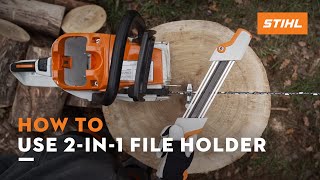 How to efficiently sharpen saw chains  STIHL Tutorial​ [upl. by Colton]