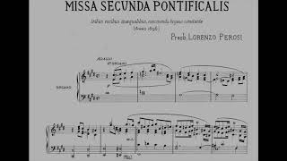 Lorenzo Perosi  Missa Secunda Pontificalis complete score [upl. by Coppock]