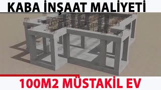 MÜSTAKİL EV KABA İNŞAAT MALİYETİ 26112023 [upl. by Eenafit]