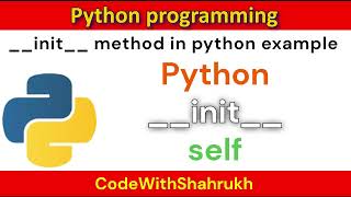 init method in python example [upl. by Alegnave]