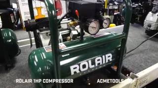 QUIETEST AIR COMPRESSOR Rolair 1 HP Ultra Quiet Oil Less Compressor [upl. by Ahola]