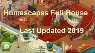 Homescapes Completed House  Full House Tour [upl. by Anemolif]