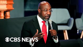 Sen Raphael Warnock on Harris support in Georgia quotincredible turnoutquot in states early voting [upl. by Ainala]