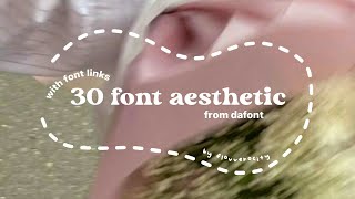 30 aesthetic font  aesthetic font recommendations  font aesthetic byflo [upl. by Naujik]