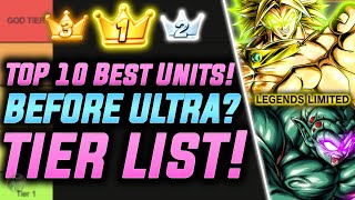 ULTRA SOON TOP 10 META UnitFighter TIER LIST Dragon Ball Legends [upl. by Anehsat]