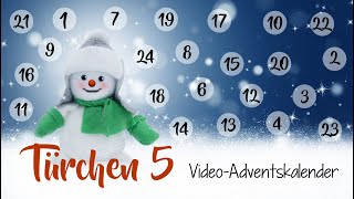 Weihnachtskarte mit Tannenkranz  Tag 5  kreativer Adventskalender  Tutorial [upl. by Orgel]